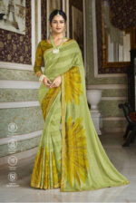 Sharmili Chiffon Multicolor Saree Laxmipati Bansuri