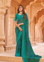 Madhubala abstract georgette saree
