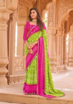 Nermin Green Rani Saree