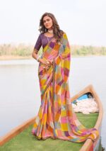 Madhubala multicolored saree