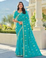 “Shamlee Rang Panchami Frioji Sparkle Chiffon Saree”