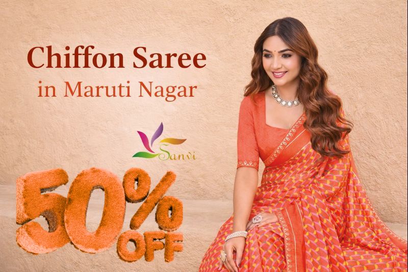 Chiffon saree in Maruti Nagar