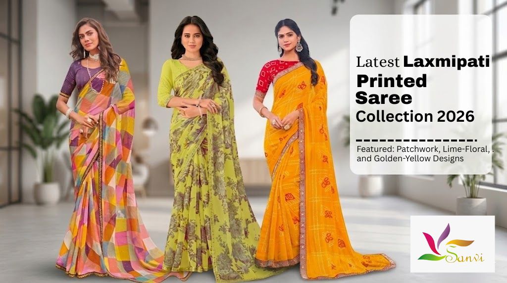 Latest Laxmipati Printed Saree Collection 2026 for Women